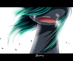 Size: 3000x2500 | Tagged: safe, artist:aquagalaxy, derpibooru import, queen chrysalis, changeling, changeling queen, g4, female, high res, open mouth, solo