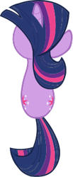 Size: 141x341 | Tagged: artist needed, safe, derpibooru import, twilight sparkle, unicorn twilight, pony, unicorn, g4, angle, both cutie marks, concept art, female, horn, leak, looking at someone, looking at something, mare, my little pony adventures, official, overhead view, simple background, solo, transparent background