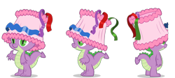 Size: 4250x1910 | Tagged: safe, derpibooru import, spike, dragon, g4, leak, my little pony adventures, official, simple background, smiling, transparent background, vector