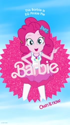 Size: 1080x1920 | Tagged: safe, derpibooru import, pinkie pie, human, equestria girls, g4, barbie, barbie (film), female, solo