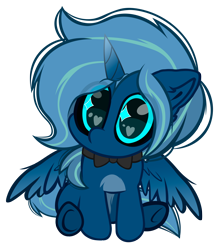 Size: 6684x7483 | Tagged: safe, artist:fededash, derpibooru import, oc, oc only, alicorn, absurd resolution, alicorn oc, chibi, cute, horn, looking at you, simple background, sitting, solo, transparent background, wings