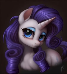 Size: 1800x2000 | Tagged: safe, artist:zetamad, derpibooru import, rarity, pony, unicorn, g4, bust, female, gradient background, horn, mare, portrait, solo