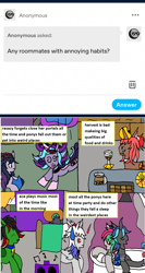 Size: 1179x2219 | Tagged: safe, artist:ask-luciavampire, derpibooru import, oc, changeling, dracony, dragon, earth pony, hybrid, pegasus, pony, undead, unicorn, vampire, vampony, ask, horn, tumblr