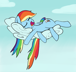 Size: 1136x1091 | Tagged: safe, artist:calmbreezes, derpibooru import, rainbow dash, pegasus, pony, g4, cloud, sleeping