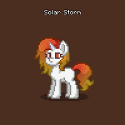 Size: 400x400 | Tagged: safe, derpibooru import, oc, oc:solar storm, pony, unicorn, horn, pony town, solo, unicorn oc