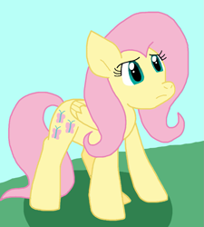 Size: 855x948 | Tagged: safe, artist:cmara, derpibooru import, fluttershy, pegasus, g4, female, solo