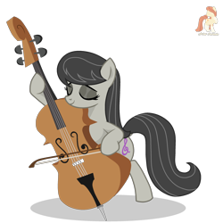 Size: 2500x2500 | Tagged: safe, artist:r4hucksake, derpibooru import, octavia melody, earth pony, pony, g4, cello, female, mare, musical instrument, simple background, solo, transparent background