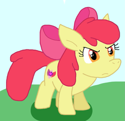 Size: 799x772 | Tagged: safe, artist:cmara, derpibooru import, apple bloom, earth pony, pony, g4, apple bloom's bow, bow, female, hair bow, solo