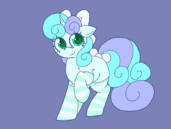 Size: 1200x900 | Tagged: safe, artist:php193, derpibooru import, oc, oc only, oc:snuggle star, pony, unicorn, bow, clothes, curly hair, curly mane, curly tail, cute, female, hair bow, heart, heart eyes, horn, mare, socks, tail, tail bow, unicorn oc, wingding eyes