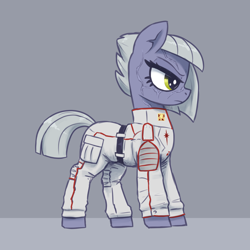 Size: 3000x3000 | Tagged: safe, artist:t72b, derpibooru import, limestone pie, earth pony, pony, g4, battletech, clothes, female, frown, mare, profile, scar, side view, solo, uniform