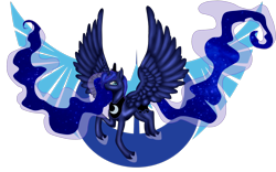 Size: 1920x1200 | Tagged: safe, artist:chanpony98, derpibooru import, princess luna, alicorn, pony, g4, 2015, female, lunar republic, mare, old art, simple background, solo, transparent background