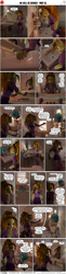 Size: 2000x8210 | Tagged: safe, artist:stellarator, derpibooru import, adagio dazzle, sonata dusk, anthro, unguligrade anthro, comic:we will be adored, comic:we will be adored part 62, g4, 3d, blender, blender cycles, comic, gem, indoors, not sfm, siren gem, vulgar