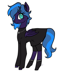 Size: 5000x5500 | Tagged: safe, artist:katyusha, derpibooru import, oc, oc only, oc:midnight litany, bat pony, pony, bat pony oc, clothes, dress, female, mare, simple background, solo, white background