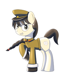 Size: 1048x1148 | Tagged: safe, alternate version, artist:trackheadtherobopony, derpibooru import, oc, oc:mokran, pony, nation ponies, north korea, ponified, ponybooru collab 2025, simple background, solo, species swap, transparent background