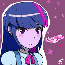 Size: 400x400 | Tagged: safe, artist:jerryrc, derpibooru import, twilight sparkle, human, equestria girls, g4, solo