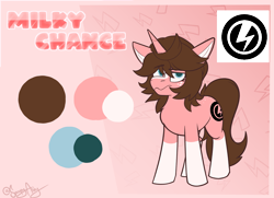 Size: 2981x2160 | Tagged: safe, artist:spoopy-abby, derpibooru import, oc, oc only, oc:milky chance, pony, unicorn, eyebrows, frown, horn, raised eyebrow, reference sheet, solo, standing