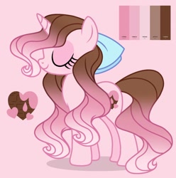 Size: 1220x1230 | Tagged: safe, artist:cstrawberrymilk, derpibooru import, oc, oc:chocolate heart, pony, unicorn, female, horn, mare, solo