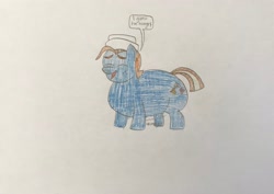 Size: 3151x2225 | Tagged: safe, artist:hritz123, derpibooru import, oc, oc:fudge cookie, earth pony, belly, big belly, eyes closed, fat, female, hat, hungry, male, mare, paper hat, siblings, smiling, stallion, stomach noise