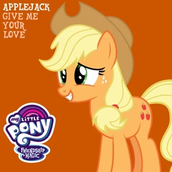 Size: 1000x1000 | Tagged: safe, artist:mtnproductions, derpibooru import, applejack, pony, g4, album cover, barbara mason, my little pony: friendship is magic, solo