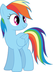 Size: 3000x4072 | Tagged: safe, artist:dashiesparkle, derpibooru import, rainbow dash, pegasus, pony, g4, griffon the brush off, .svg available, best pony, cute, cyan coat, dashabetes, female, feminism, magenta eyes, mare, multicolored hair, my little pony: friendship is magic, rainbow hair, rainbow sass, simple background, solo, transparent background, vector