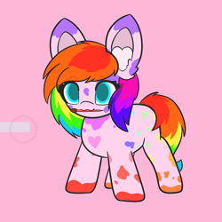 Size: 1927x1927 | Tagged: safe, artist:sodapop sprays, derpibooru import, oc, oc only, oc:painterly, earth pony, pony, commission, paintbrush, simple background, solo, ych result