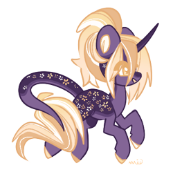 Size: 392x390 | Tagged: safe, artist:apieceofkimmy, artist:apieceofmii, derpibooru import, oc, oc only, oc:sequin sparkles (ice1517), pony, unicorn, coat markings, female, grin, horn, leonine tail, mare, simple background, smiling, solo, tail, transparent background, unshorn fetlocks