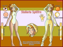 Size: 2500x1875 | Tagged: safe, artist:devillustart, derpibooru import, spitfire, oc, oc:spitfire(prisoners of the moon), human, equestria girls, g4, alternate universe, boots, clothes, fireheart76's latex suit design, gloves, humanized, humanized oc, latex, latex boots, latex gloves, latex suit, prisoners of the moon, reference sheet, rubber, rubber gloves, rubber suit, shoes