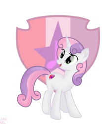 Size: 828x1006 | Tagged: safe, artist:janneshy, derpibooru import, sweetie belle, pony, unicorn, g4, horn, solo