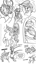 Size: 2012x3547 | Tagged: safe, artist:melspyrose, derpibooru import, catrina, discord, lord tirek, oc, oc:fire star, oc:proteus, draconequus, pony, g1, g4, bag, black and white, book, caught, drawing, evil smile, feline, g1 to g4, generation leap, grayscale, lightbulb, monochrome, ponified, pose, simple background, sketch, sketch dump, smiling, species swap, what if, white background