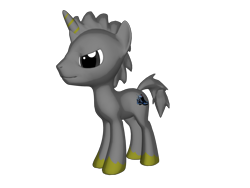 Size: 2000x1500 | Tagged: safe, artist:taionafan369, derpibooru import, editor:taionafan369, oc, oc:dead metal, pony, unicorn, pony creator, g4, 3d, 3d pony creator, horn, house robot, housebot, male, male oc, ponified, ponylumen, robot wars, simple background, solo, species swap, stallion, stallion oc, transparent background, unicorn oc, unshorn fetlocks