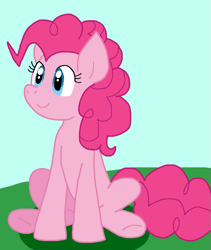 Size: 805x953 | Tagged: safe, artist:cmara, derpibooru import, pinkie pie, earth pony, pony, g4, female, sitting, solo