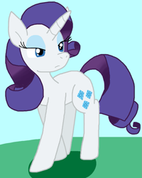 Size: 767x959 | Tagged: safe, artist:cmara, derpibooru import, rarity, pony, unicorn, g4, female, horn, solo