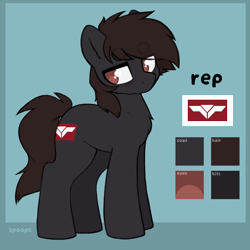 Size: 4000x4000 | Tagged: safe, artist:itsspoops, derpibooru import, oc, oc only, oc:replica, earth pony, pony, cute, reference sheet, solo