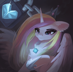 Size: 2028x2000 | Tagged: safe, artist:anku, derpibooru import, princess cadance, alicorn, pony, g4, mirror universe, solo