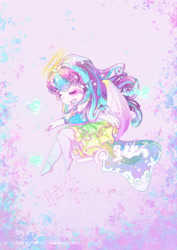 Size: 750x1061 | Tagged: safe, artist:zhaoyingli18055, derpibooru import, princess flurry heart, equestria girls, g4, solo