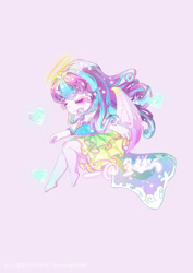 Size: 750x1061 | Tagged: safe, artist:zhaoyingli18055, derpibooru import, princess flurry heart, equestria girls, g4, solo