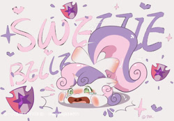 Size: 750x522 | Tagged: safe, alternate version, artist:zhaoyingli18055, derpibooru import, sweetie belle, pony, unicorn, g4, alternate character, horn, solo