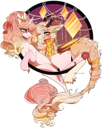 Size: 4188x5211 | Tagged: safe, artist:krissstudios, derpibooru import, oc, oc only, dracony, dragon, hybrid, pony, unicorn, absurd resolution, dreamcatcher, female, horn, mare