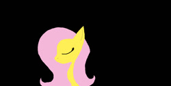 Size: 1006x506 | Tagged: safe, artist:smorses54, derpibooru import, fluttershy, pegasus, pony, g4, black background, simple background, solo