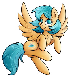 Size: 2043x2164 | Tagged: safe, artist:coco-drillo, derpibooru import, oc, oc only, oc:seaglow, pegasus, pony, chest fluff, ear fluff, ears, female, looking at you, mare, simple background, solo, spread wings, transparent background, wings