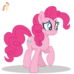 Size: 2500x2500 | Tagged: safe, artist:r4hucksake, derpibooru import, pinkie pie, g4, female, simple background, solo, transparent background