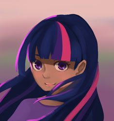 Size: 1600x1700 | Tagged: safe, artist:animesoul, derpibooru import, part of a set, twilight sparkle, human, g4, dark skin, female, humanized, solo