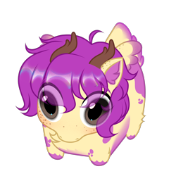 Size: 3514x3520 | Tagged: safe, artist:rrd-artist, derpibooru import, oc, oc only, oc:purple wingshade, deer, deer pony, hybrid, original species, pegasus, pony, antlers, chest fluff, colored wings, deer oc, ear fluff, ears, freckles, hoof fluff, multicolored wings, non-pony oc, solo, spots, unshorn fetlocks, wings