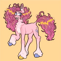 Size: 962x962 | Tagged: safe, artist:stygios, derpibooru import, pinkie pie, earth pony, pony, g4, chest fluff, female, mare, solo, unshorn fetlocks