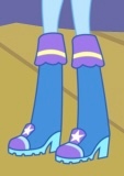 Size: 113x160 | Tagged: safe, derpibooru import, trixie, equestria girls, g4, boots, boots shot, high heel boots, legs, pictures of legs, shoes, solo, trixie day, trixie wearing her boots