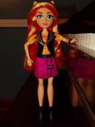 Size: 3456x4608 | Tagged: safe, derpibooru import, sunset shimmer, equestria girls, g4, doll, indoors, photo, toy