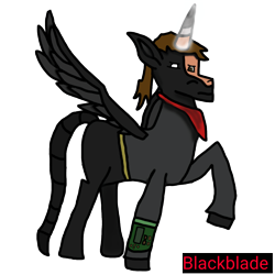 Size: 2560x2560 | Tagged: safe, artist:blackblade360, derpibooru import, oc, oc only, oc:blade (blackblade360), alicorn, pony, fallout equestria, 2024, alicorn oc, artificial alicorn, ashes town, black coat, brown eyes, brown mane, clothes, dark magic, digital art, fallout, glowing, glowing horn, horn, ibispaint x, looking at you, magic, male, modified, mutant, pipbuck, pony oc, pose, raised leg, scarf, scorpion tail, serious, serious face, signature, simple background, spread wings, stallion, stallion oc, story included, tail, transparent background, white eye, wings