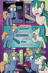 Size: 1920x2948 | Tagged: safe, artist:alexdti, derpibooru import, oc, oc:brainstorm (alexdti), oc:star logic, pony, unicorn, comic:quest for friendship retold, ears, floppy ears, horn, male, stallion