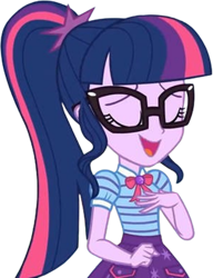 Size: 784x1019 | Tagged: safe, derpibooru import, edit, edited screencap, editor:mrtoonlover83, screencap, sci-twi, twilight sparkle, human, equestria girls, g4, background removed, female, glasses, not a vector, solo