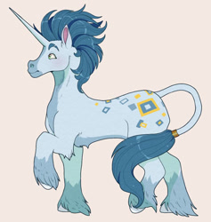 Size: 871x917 | Tagged: safe, artist:lululaozi, derpibooru import, oc, oc only, pony, unicorn, horn, solo